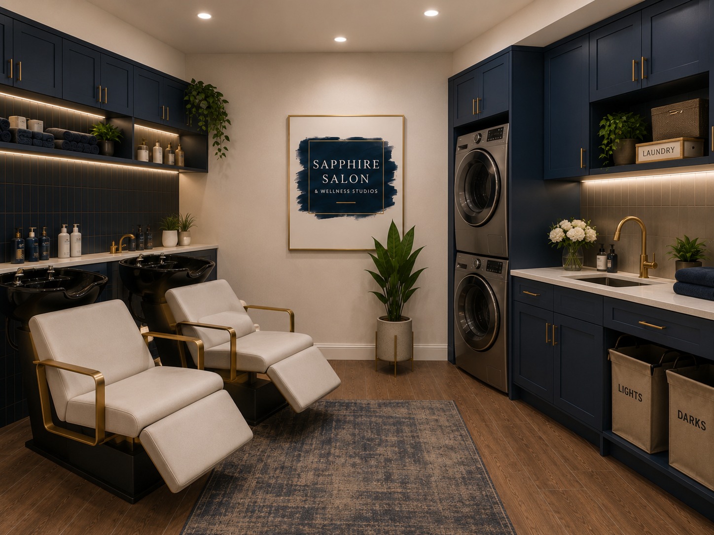 Wash and laundry concept image